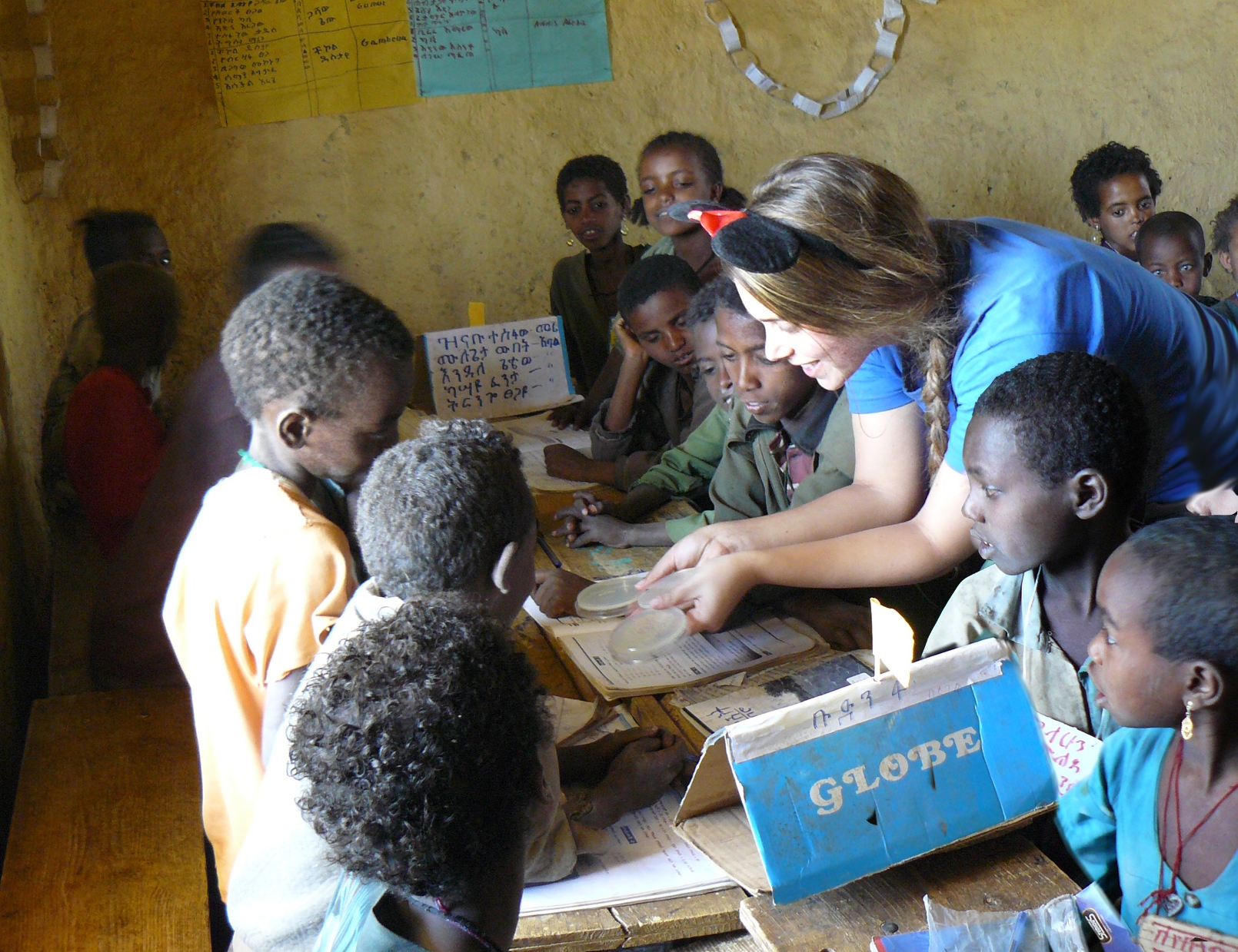 EwB-Technion members taught the schoolchildren about water purity and showed the older kids how to maintain the system. Photo courtesy of Nimrod Polonsky, Matan Segman, Tal Dana fromTechnions Spokespersons Office