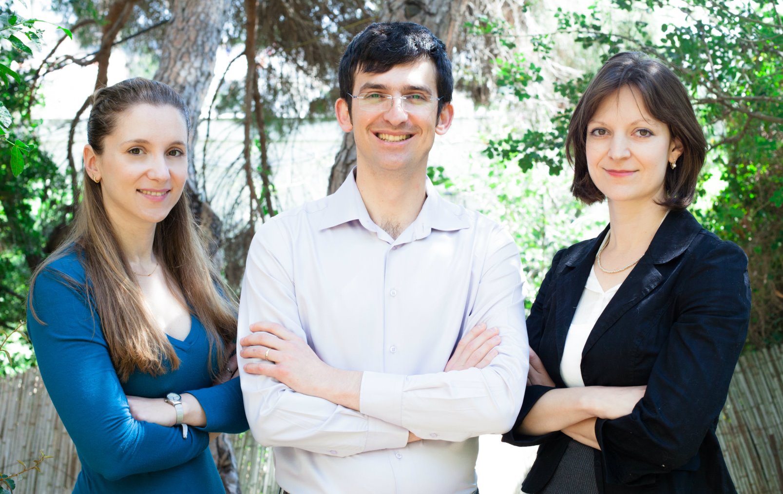 From left, LabSuit cofounders Ira Blekhman, Alex Domeshek and Helen Rabinovich. Photo courtesy of Technion Spokesperson’s Office From left, LabSuit cofounders Ira Blekhman, Alex Domeshek and Helen Rabinovich. Photo courtesy of Technion Spokesperson’s Office