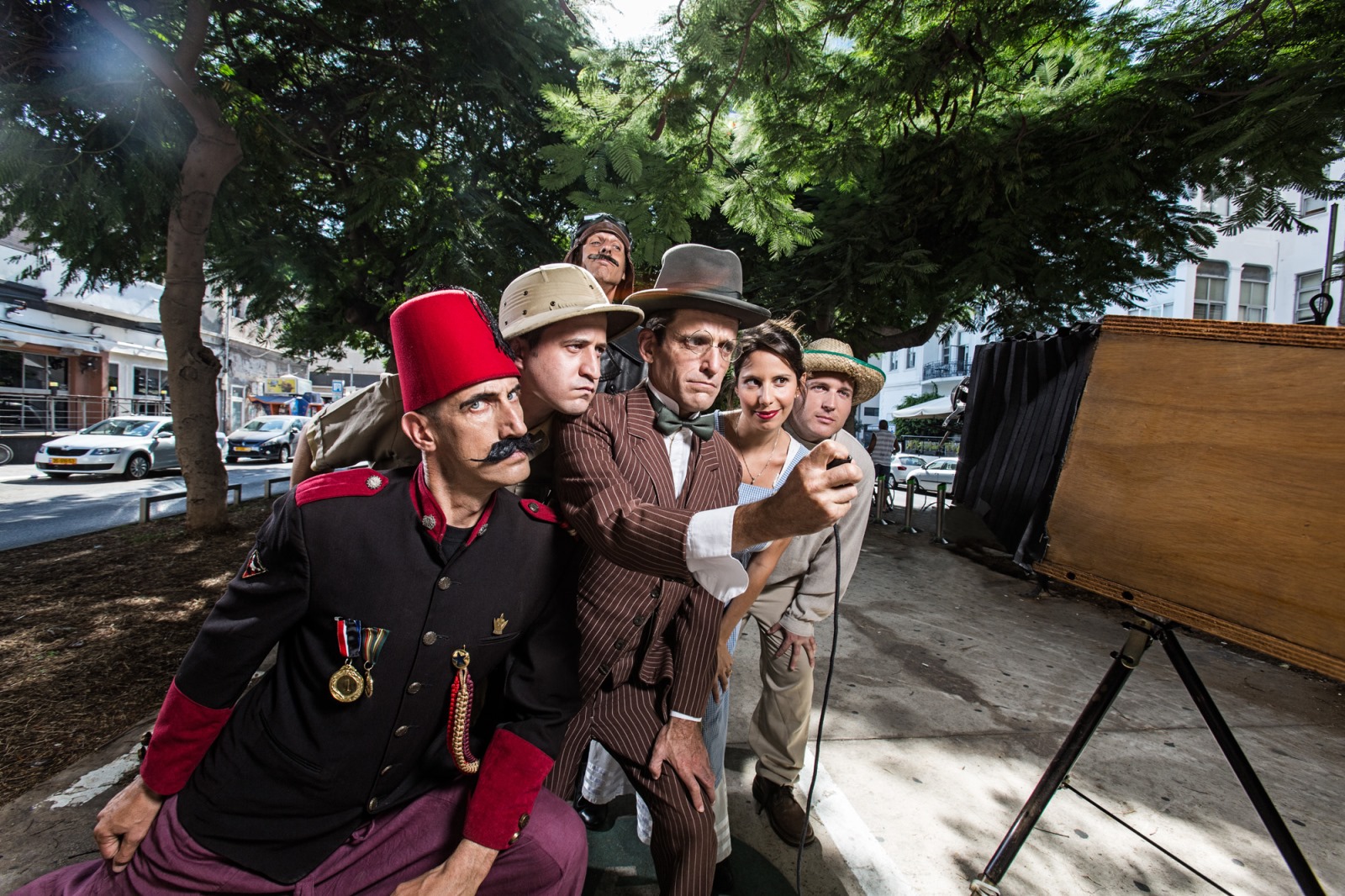 Tarbush Actor Tours take a humorous look at Tel Aviv history. Photo: courtesy Tarbush Actor Tours take a humorous look at Tel Aviv history. Photo: courtesy