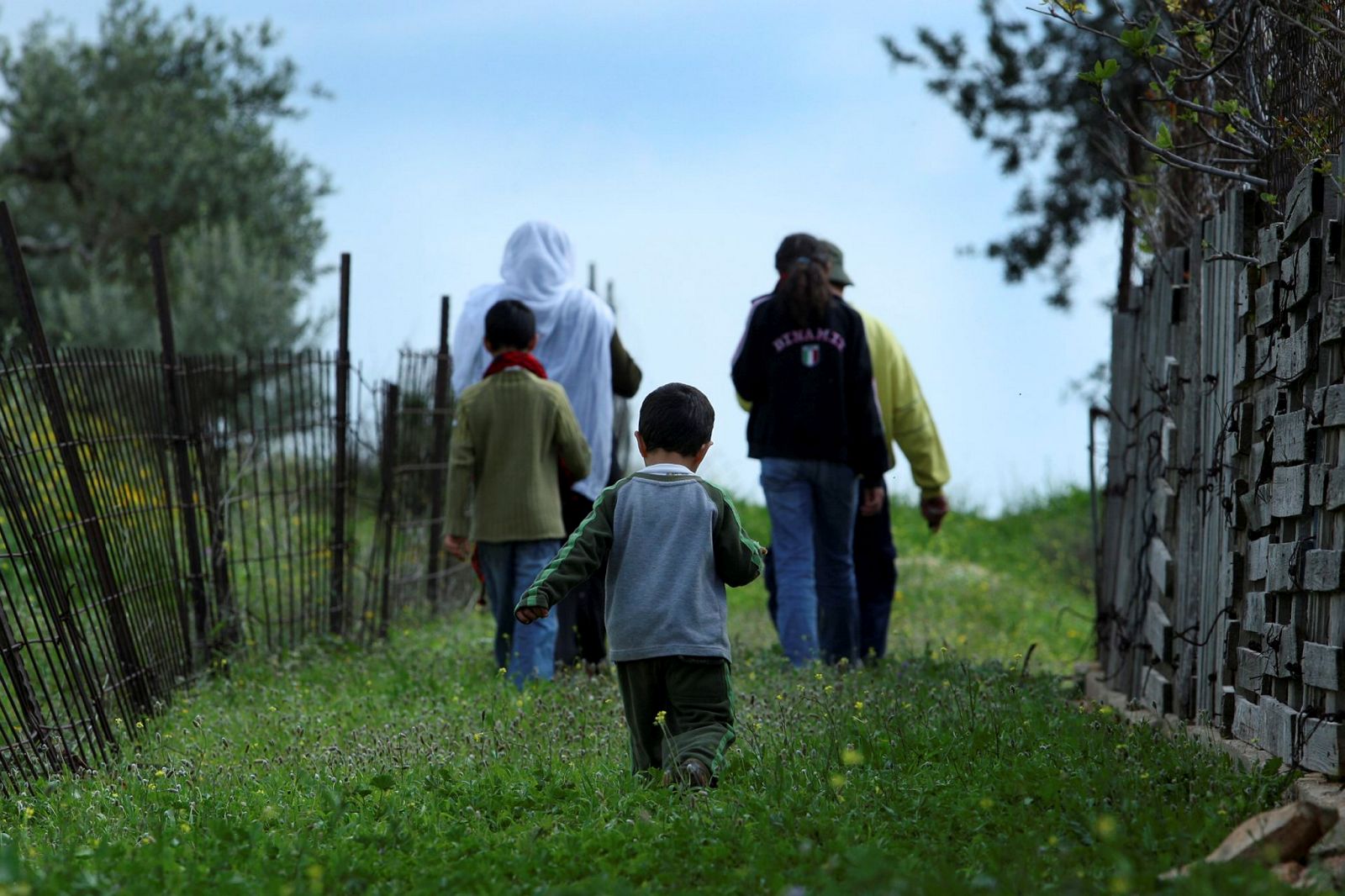 Druze Israelis walking in the Western Galilee. Photo by Moshe Shai/