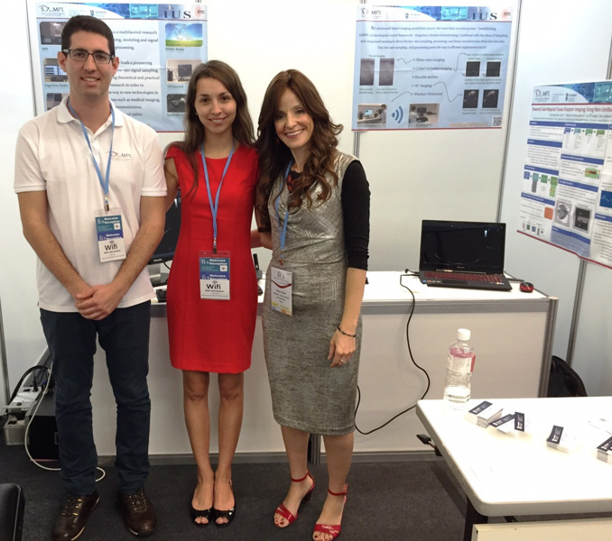 Prof. Yonina Eldar, rightand students Tanya Chernyakova and Regev Cohen. Photo courtesy of Technion Spokesperson’s Office