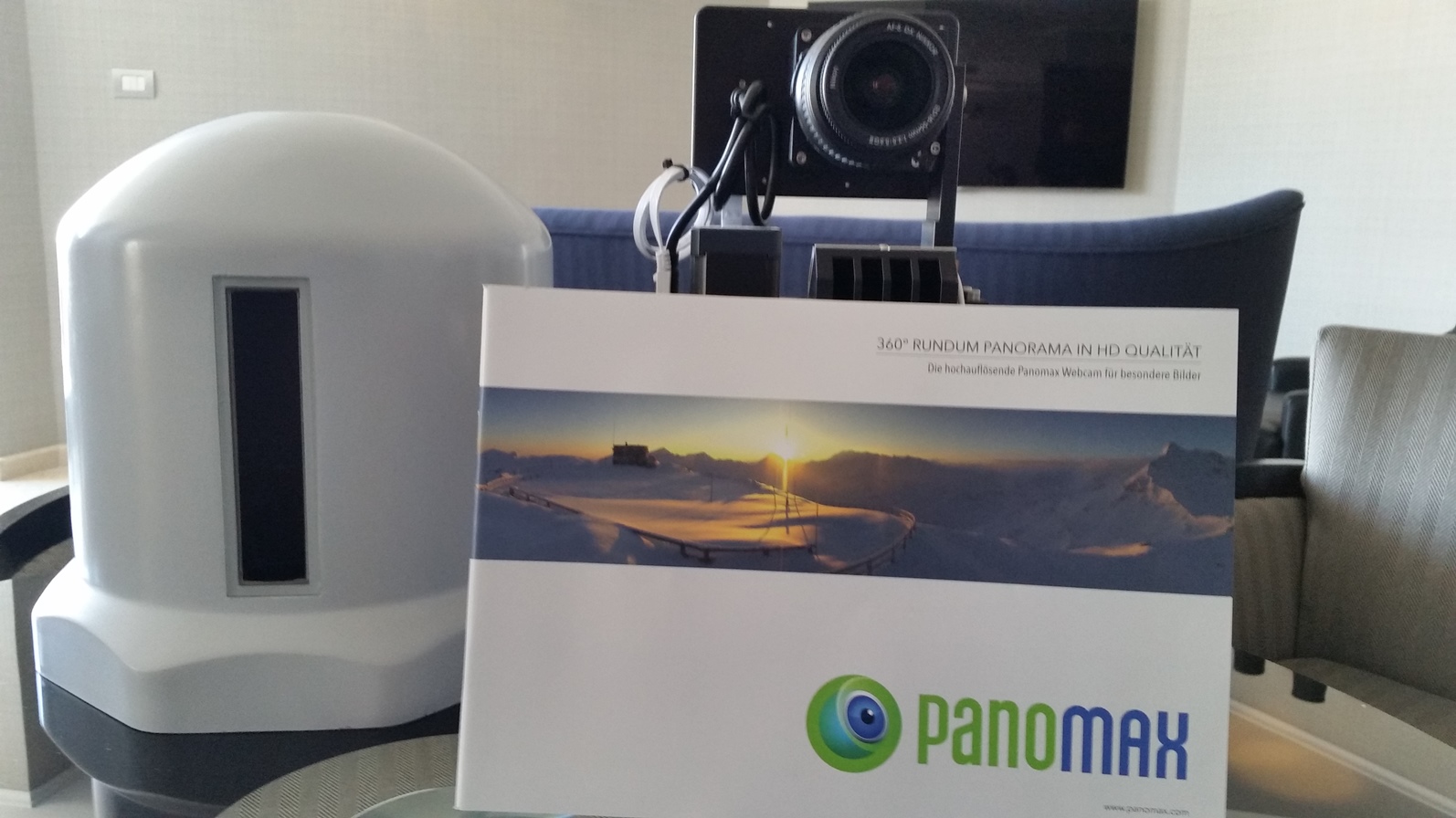 The Panomax device on the roof of the Inbal. Photo by Danny Seaman