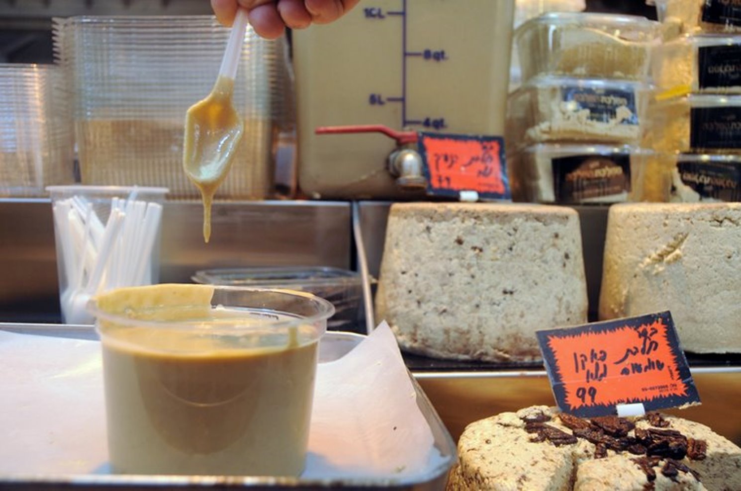 Tahina and halva are the two sesame-based staples of Israeli cuisine. Photo courtesy of Halva Kingdom Tahina and halva are the two sesame-based staples of Israeli cuisine. Photo courtesy of Halva Kingdom