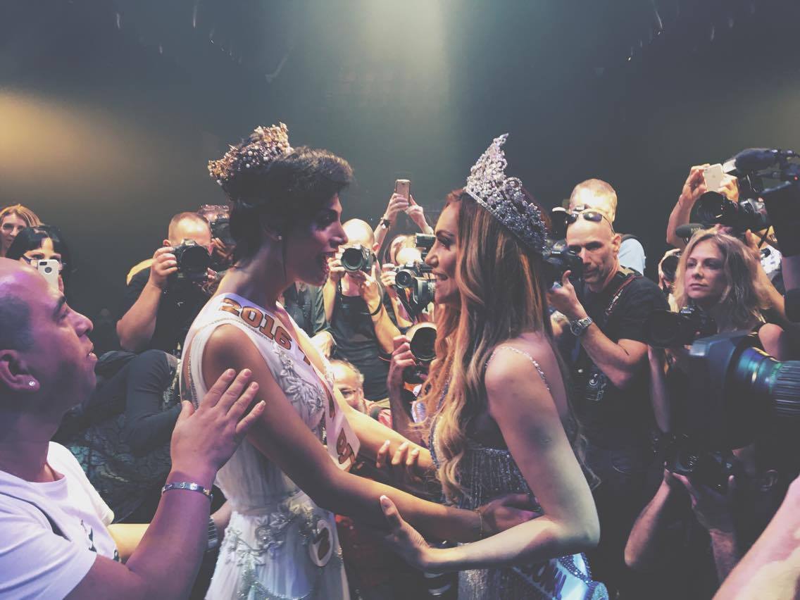 Taleen Abu Hanna, left, is Miss Trans Israel 2016. Photo via Facebook