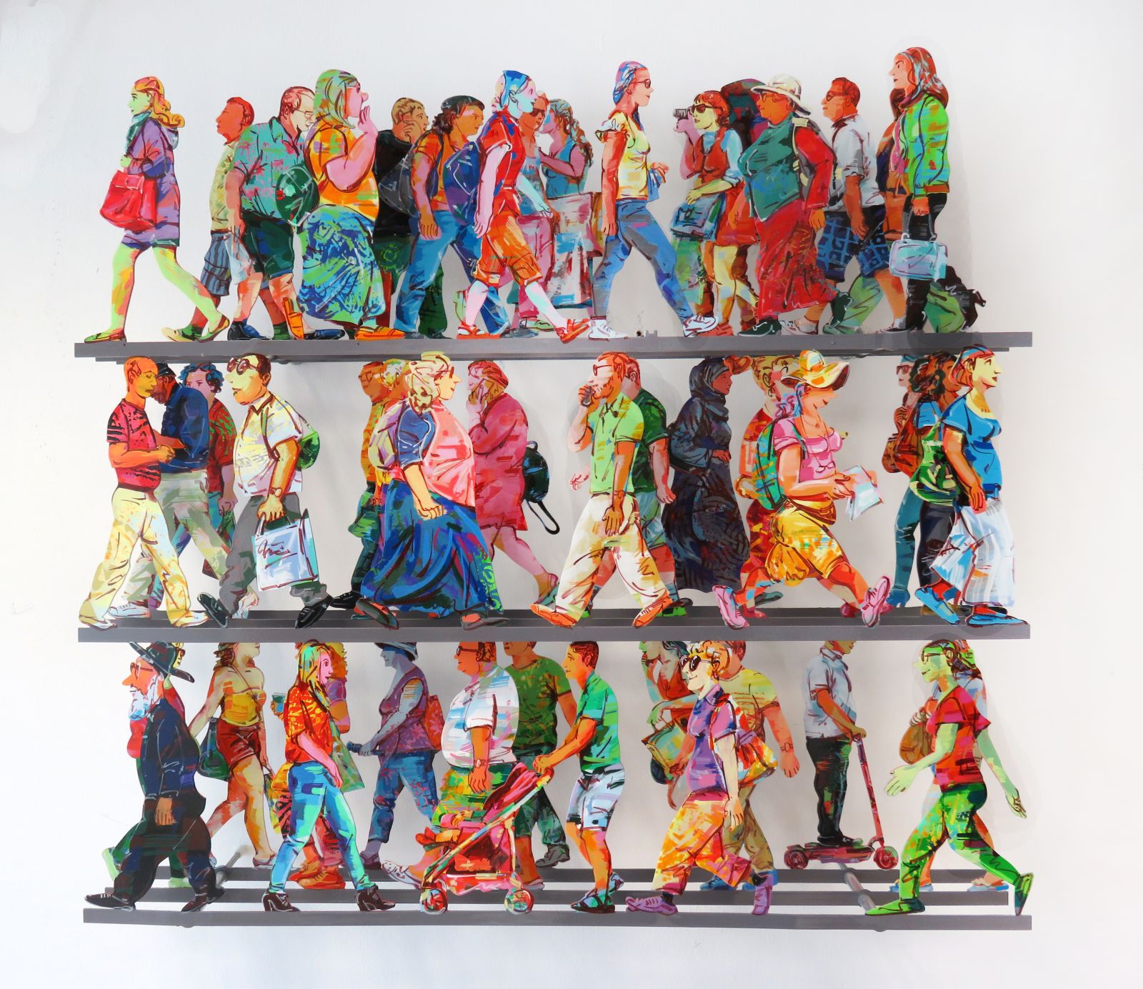 David Gerstein’s “Fifth Avenue” wall sculpture, 2016. Photo: courtesy