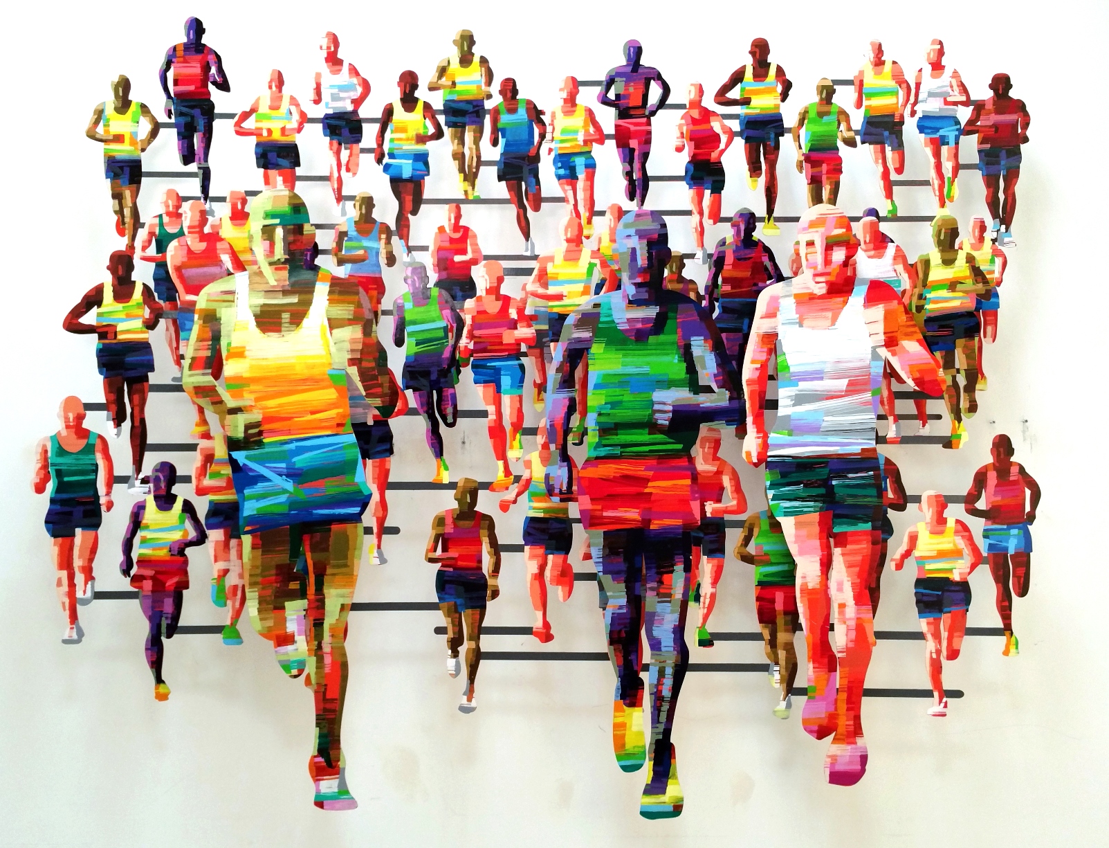 “Marathon”hangs in Berlin. Photo courtesy of David Gerstein