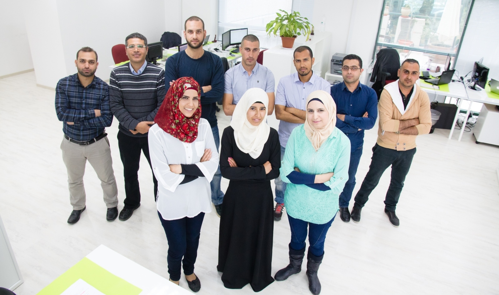 The SadelTech team. Photo by Anas Abu-Daabis