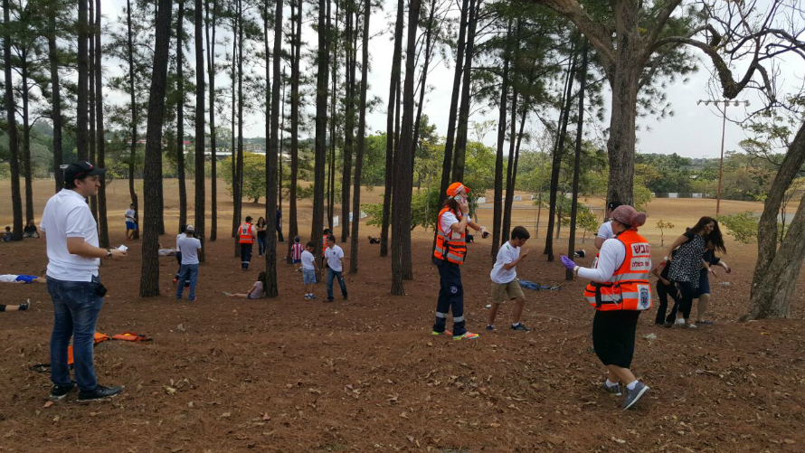 Mass casualty incident drill in Panama. Photo by United Hatzalah Spokesperson's Department Mass casualty incident drill in Panama. Photo by United Hatzalah Spokesperson's Department