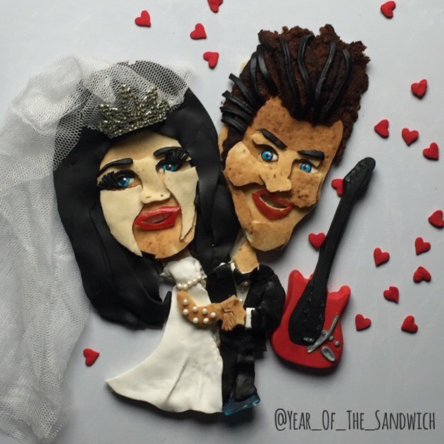 GilatOrkin Wolf’s takeoff on the wedding of Elvis and Priscilla Presley. Photo via photollow.com GilatOrkin Wolf’s takeoff on the wedding of Elvis and Priscilla Presley. Photo via photollow.com