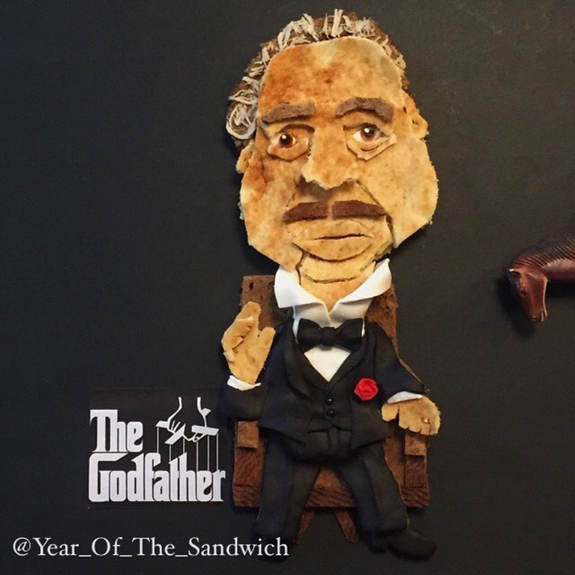 Year of the Sandwich meets The Godfather. Photo via liveinstagram.com Year of the Sandwich meets The Godfather. Photo via liveinstagram.com