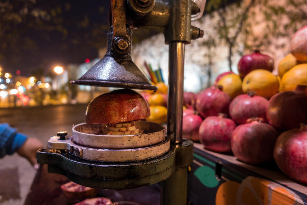 Fresh pomegranate juice Fresh pomegranate juice. Photo via Shutterstock
