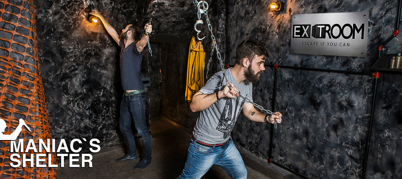 “Maniac’s Shelter” is one of the themed escape rooms at Tel Aviv’s Exit Room. Photo: courtesy