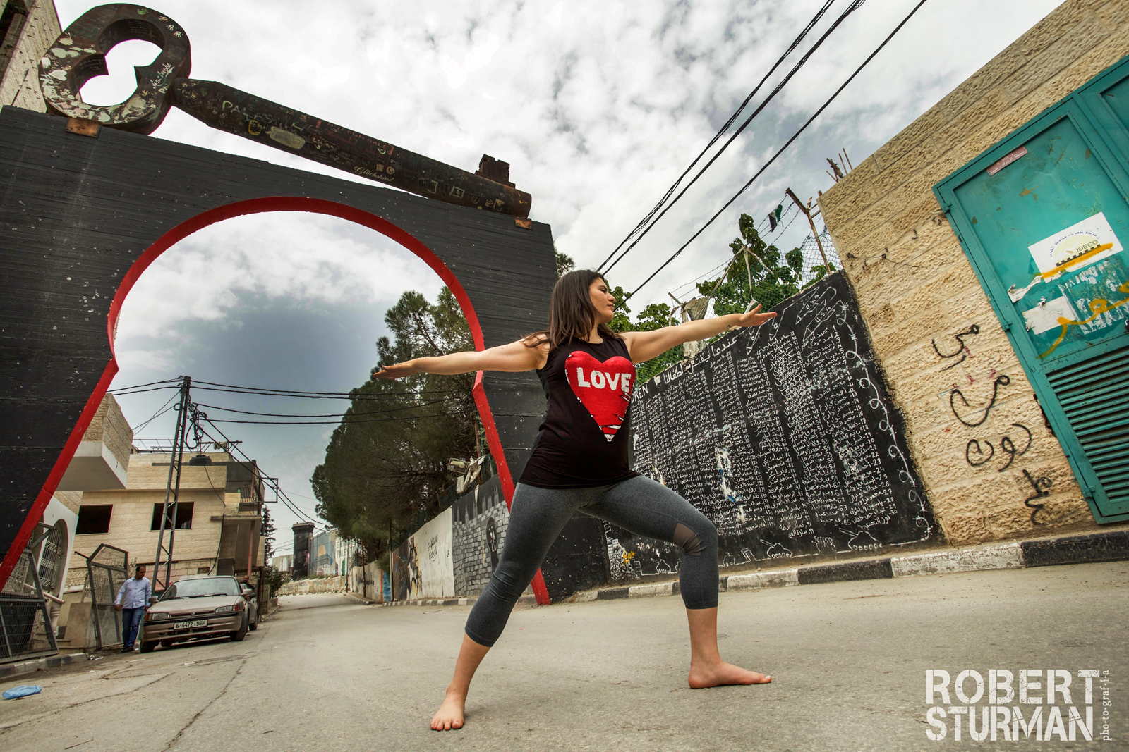 Jacky Alarja feeling the love in Bethlehem. Photo by Robert Sturman