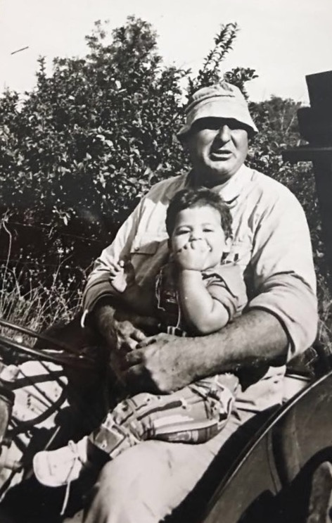 Amit Peled with his grandfather, Moshe Bernstein. Photo: courtesy