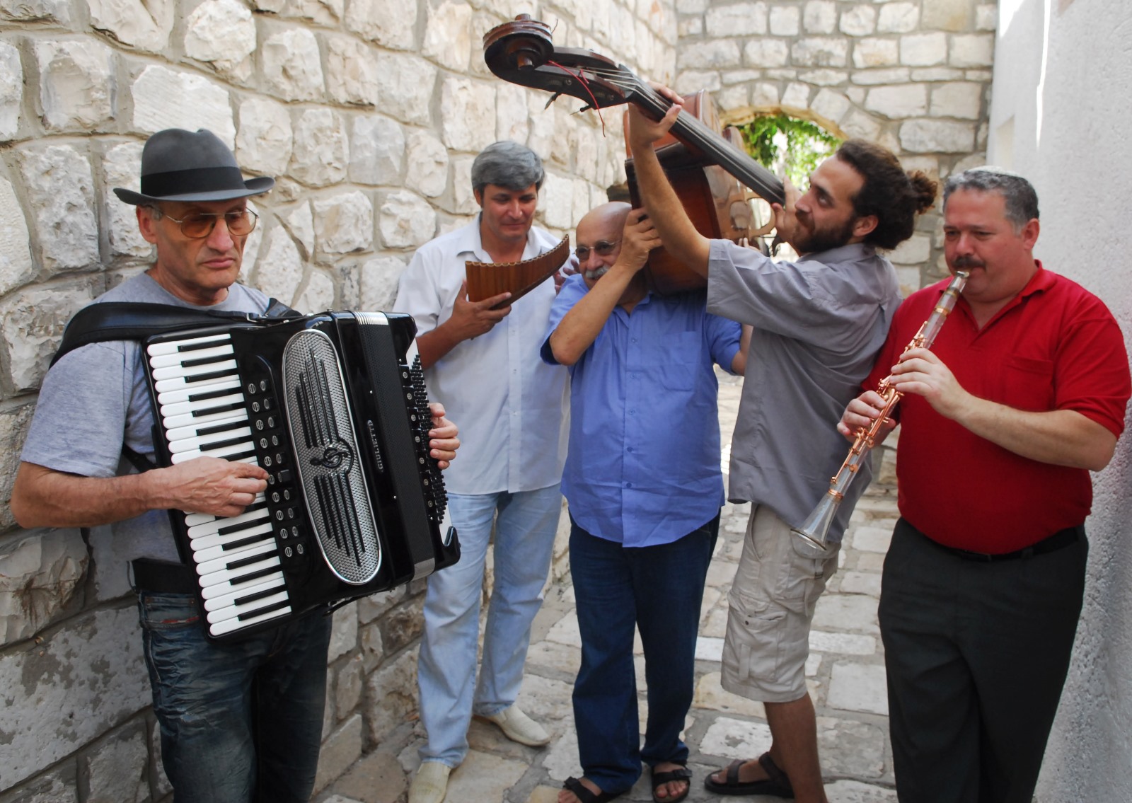 Klezmer takes over the alleyways of Safed every August. Photo by FLASH90
