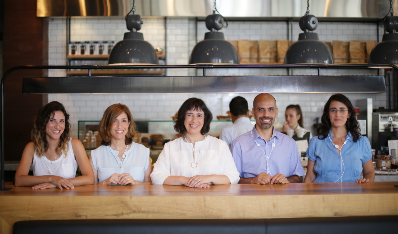 The Momsense team at work in Tel Aviv, with founder Dr. Osnat Emanuel in the middle. Photo: courtesy