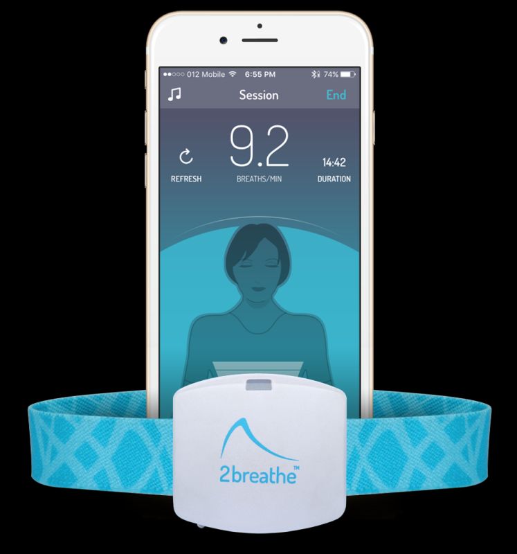 2Breathe guides your breathing to induce sleep. Photo: courtesy 2Breathe guides your breathing to induce sleep. Photo: courtesy