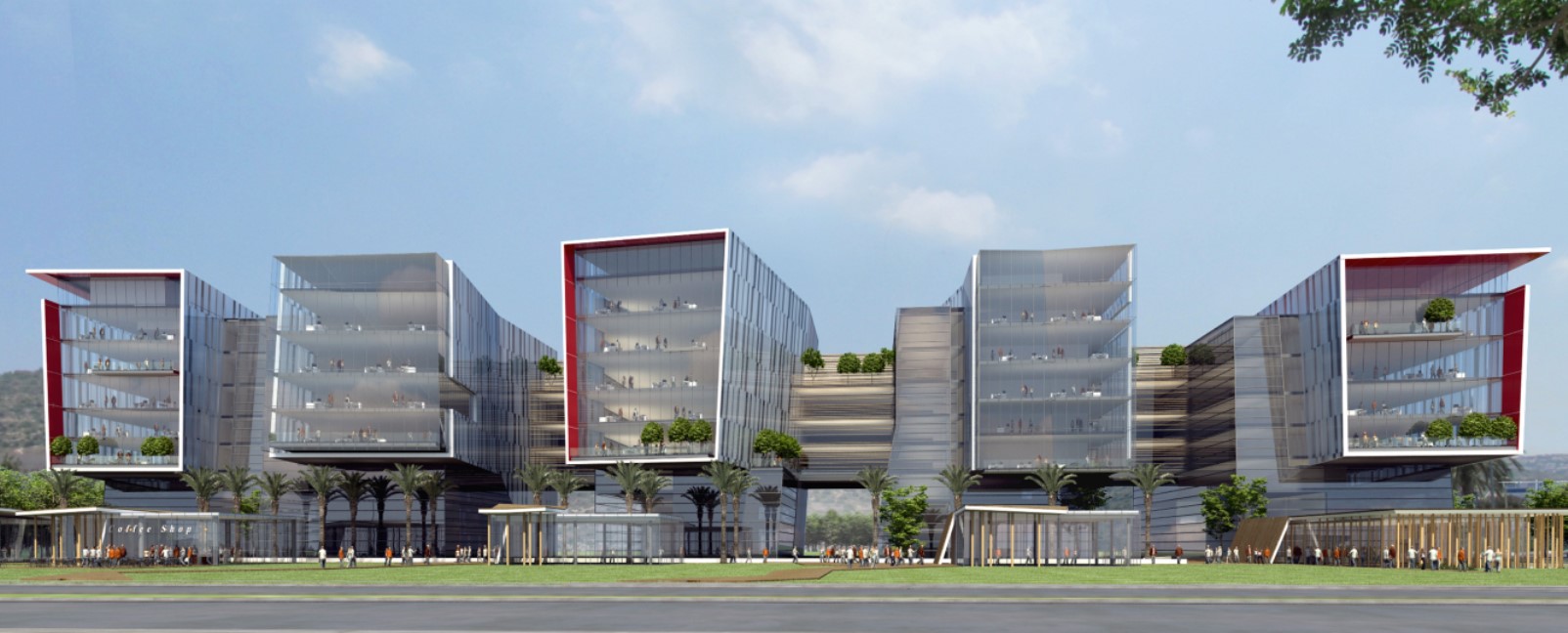 The life sciences complex will include five buildings, the first of which is opening in the fall of 2016. Photo courtesy of the Haifa Economic Corporation