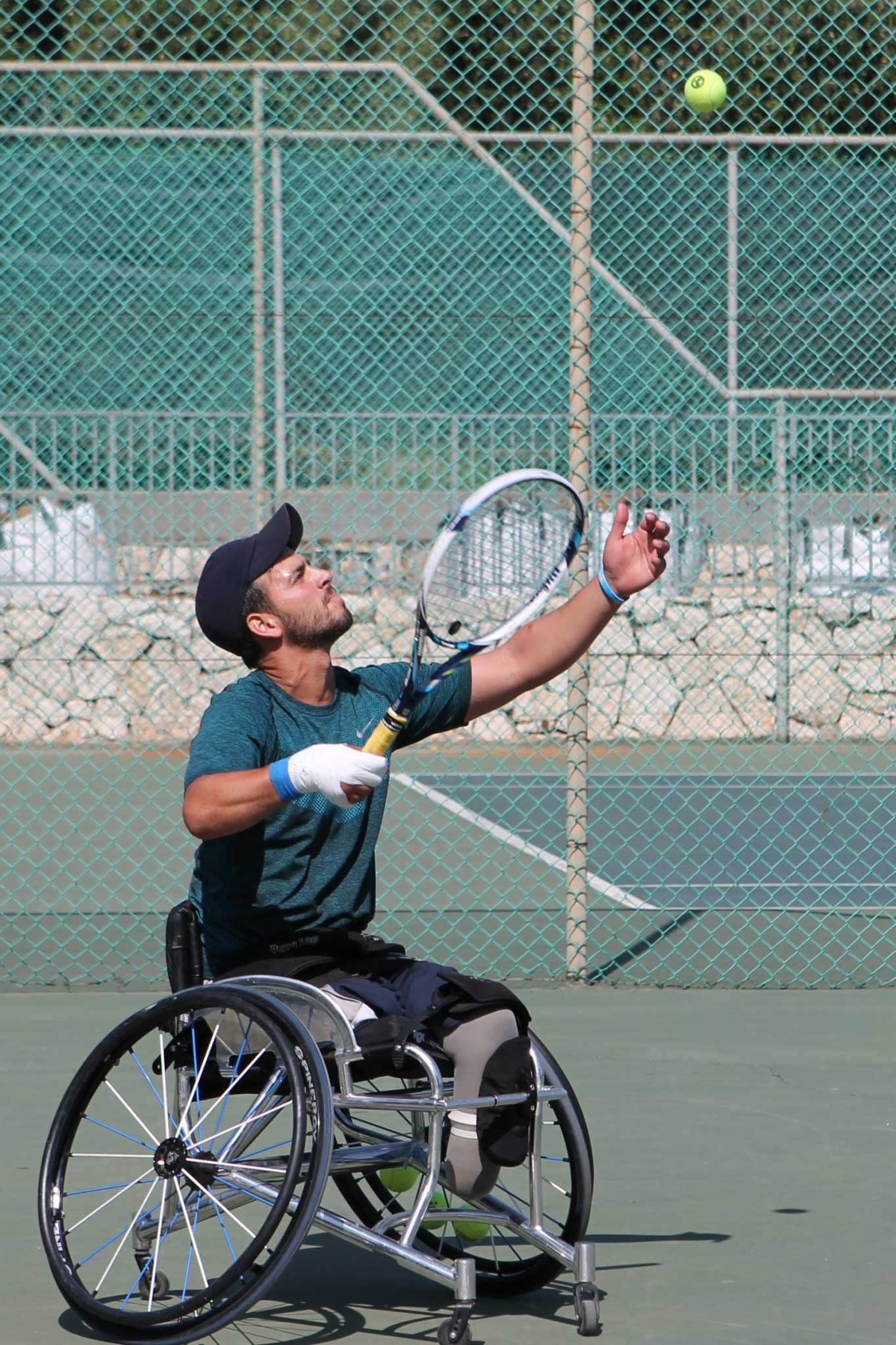 Itay Erenlib, 31, will play wheelchair tennis doubles with Paralympics veteran Shraga Weinberg, 50. Photo by Keren Isacson