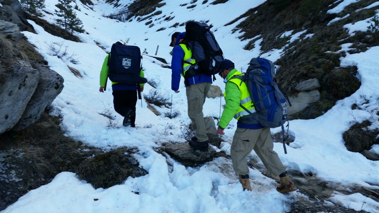 ZAKA volunteers at the Germanwings crash site. Photo: courtesy