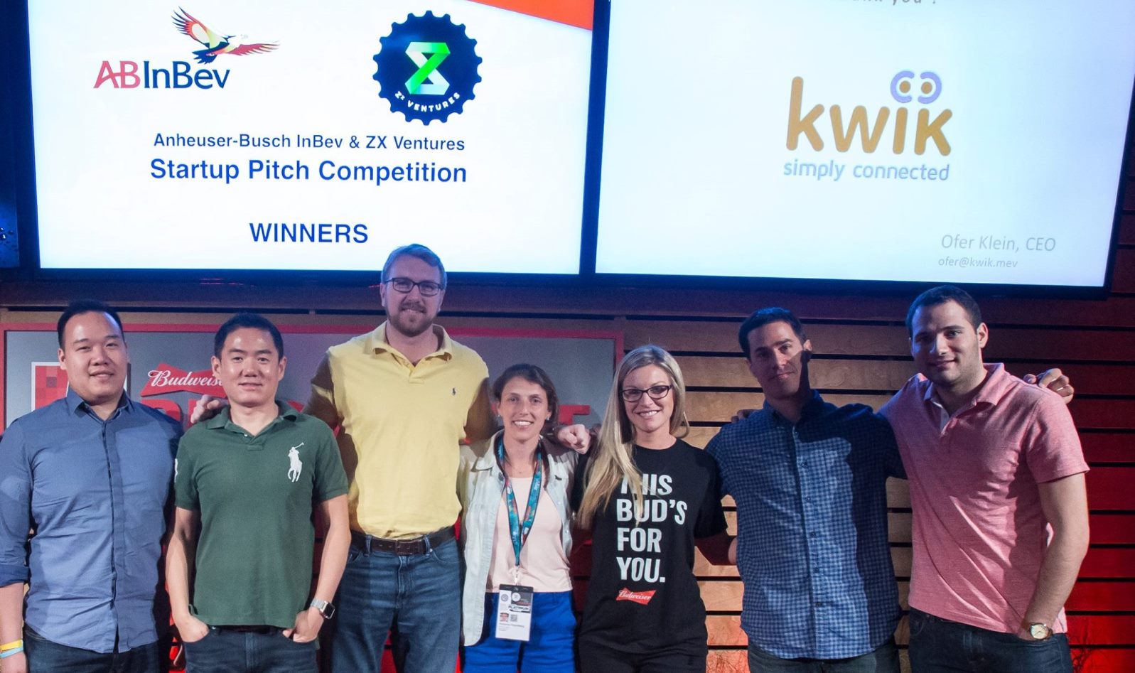 Kwik was a finalist at the 2016 ABInBev startup competition. Photo via Facebook Kwik was a finalist at the 2016 ABInBev startup competition. Photo via Facebook