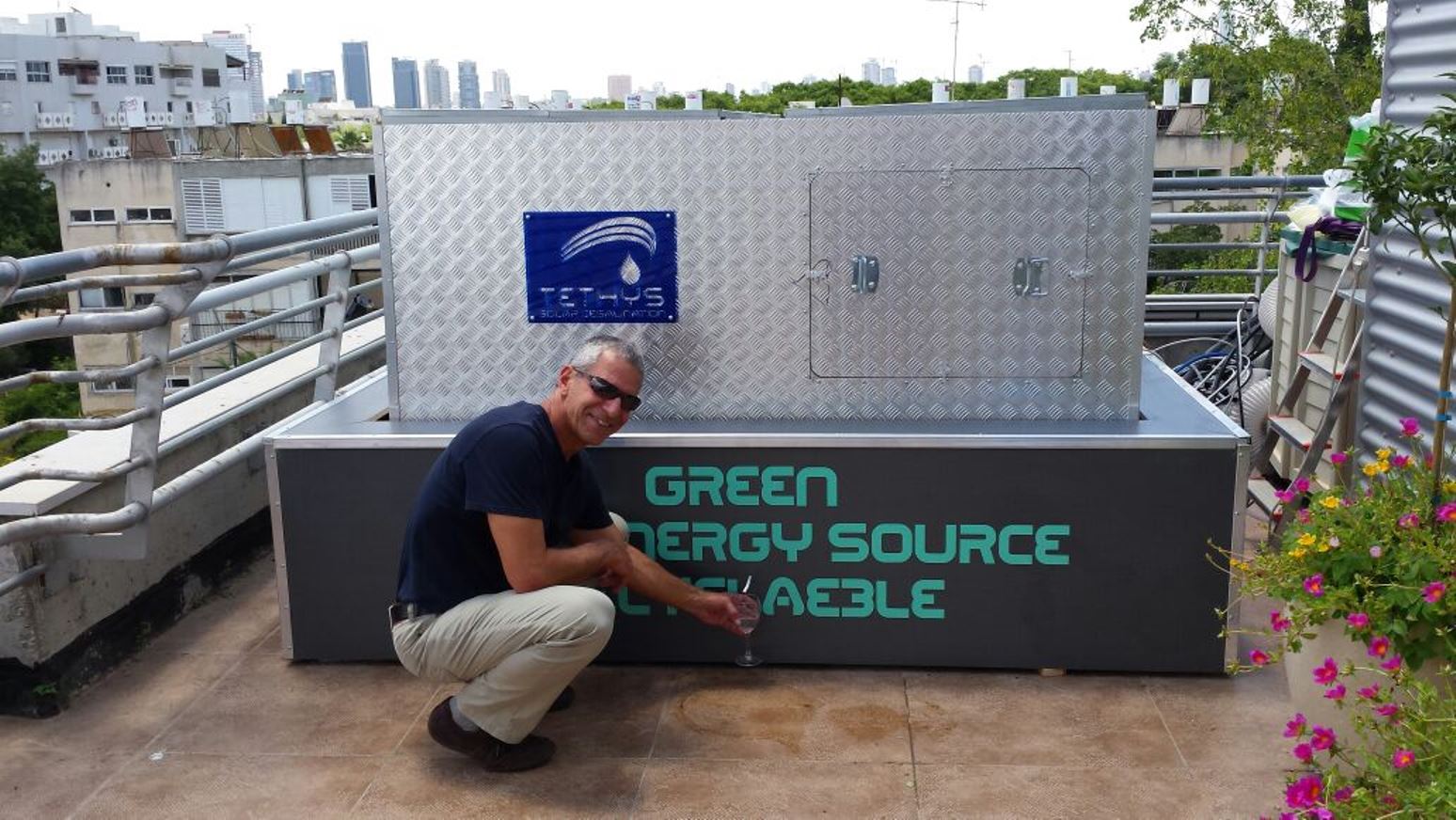 Prof. Moshe Tshuva presenting TSD's proof of concept. Photo: courtesy