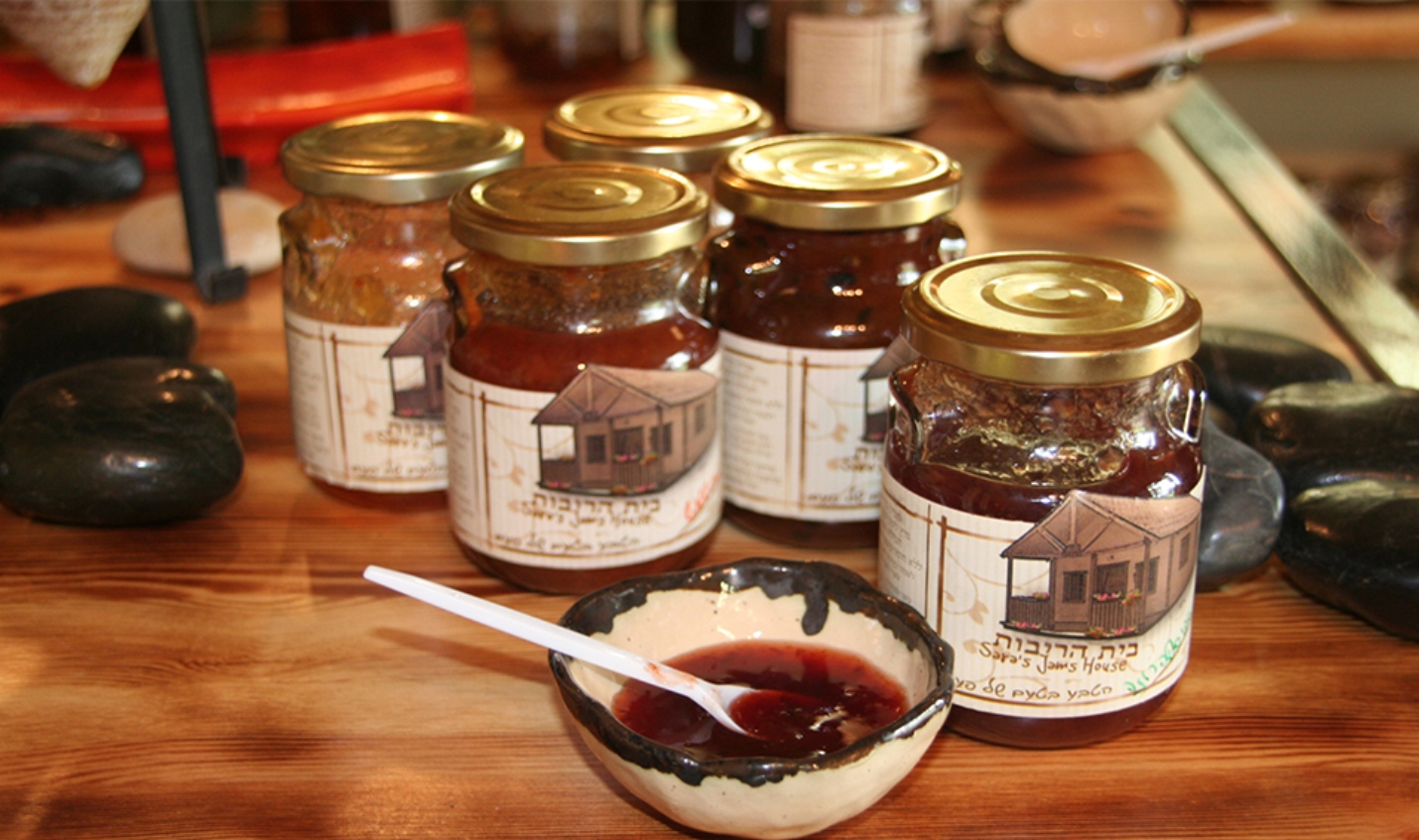 Homemade spreads at Sara’s Jam House near Katzrin. Photo: courtesy