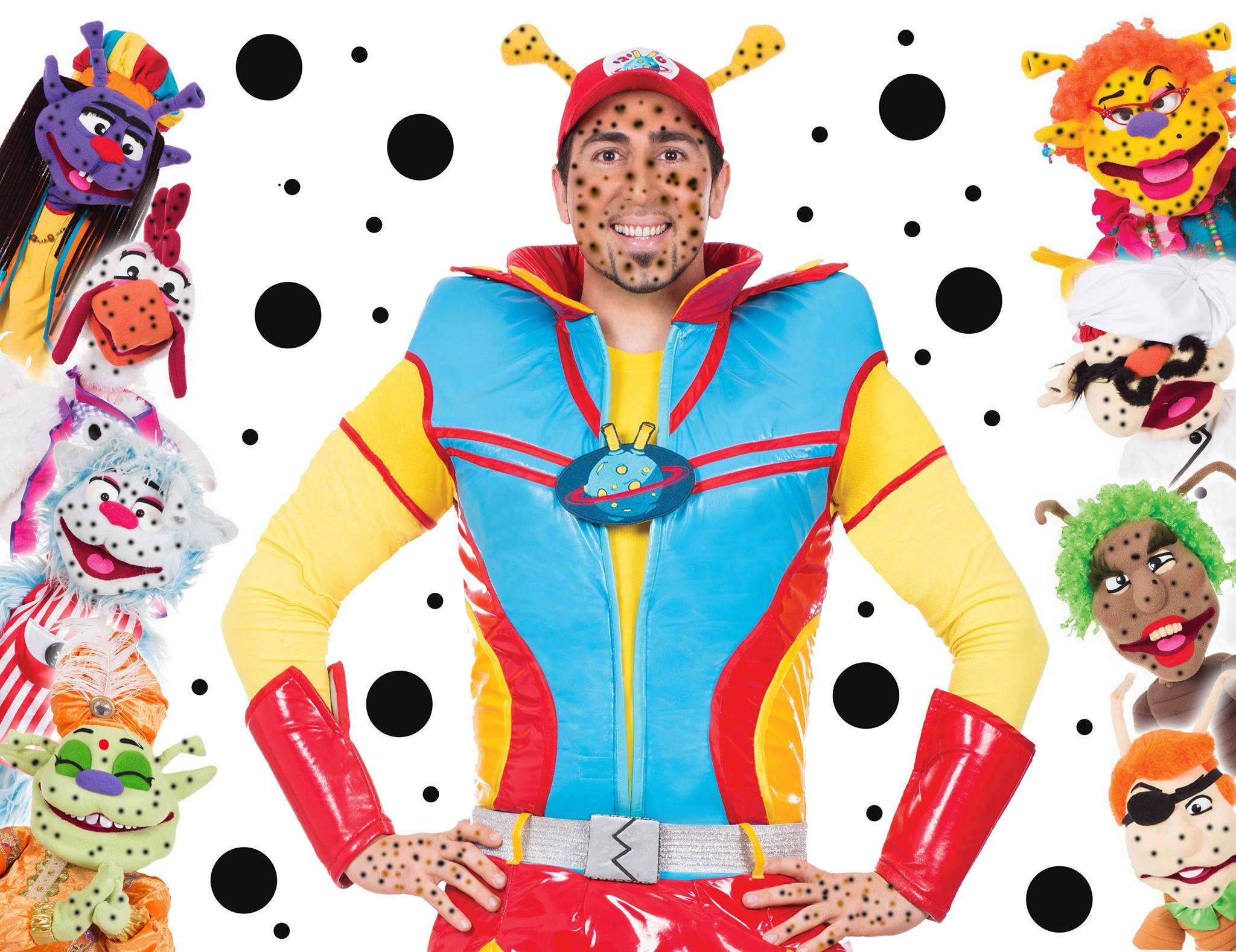 Local children's entertainer Twiigy added spots for Erez. Photo via Facebook