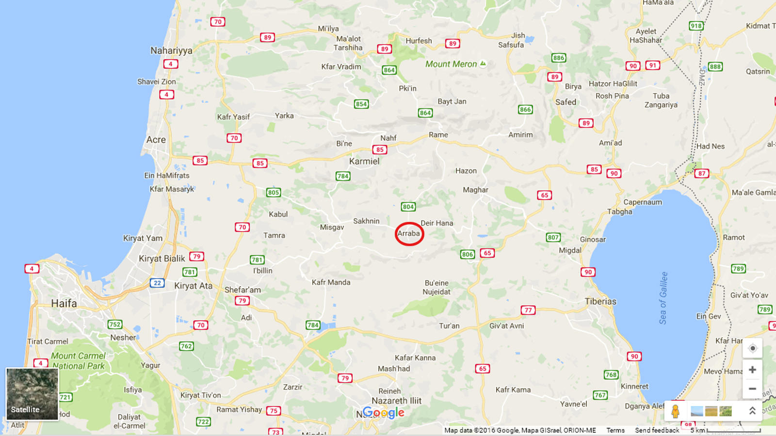 Arraba in the Lower Galilee. Arraba in the Lower Galilee.