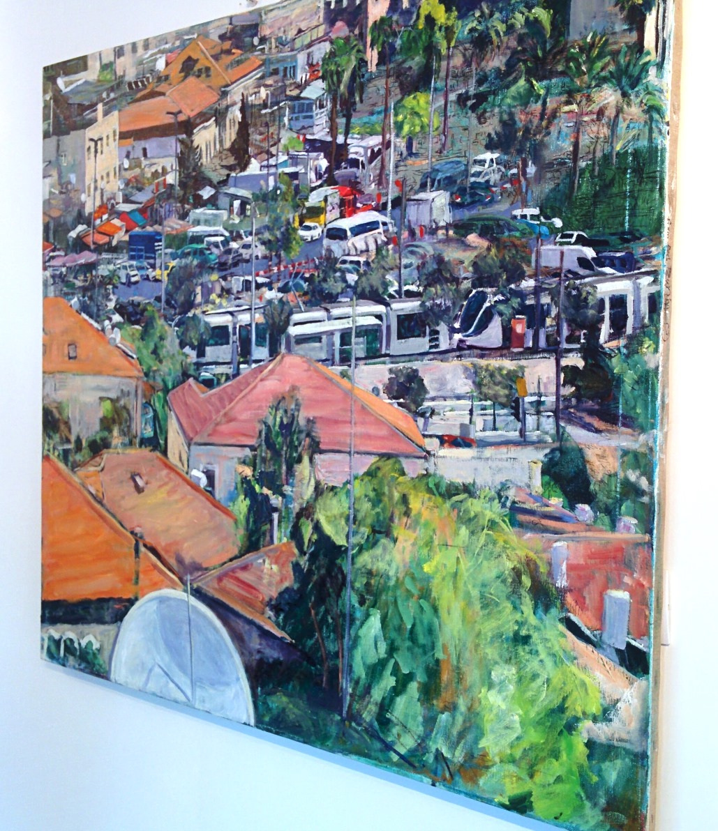 A work by Debbie Kampel. Photo by Abigail Klein Leichman A work by Debbie Kampel. Photo by Abigail Klein Leichman