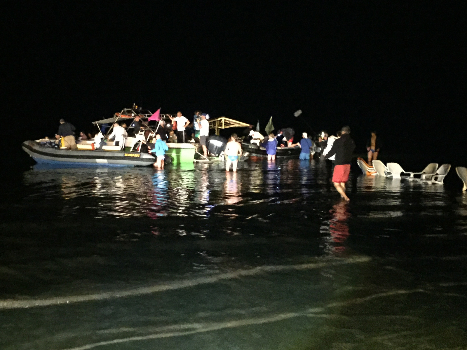 5 a.m. start for the Dead Sea Swim Challenge. Photo courtesy of EcoPeace Middle East