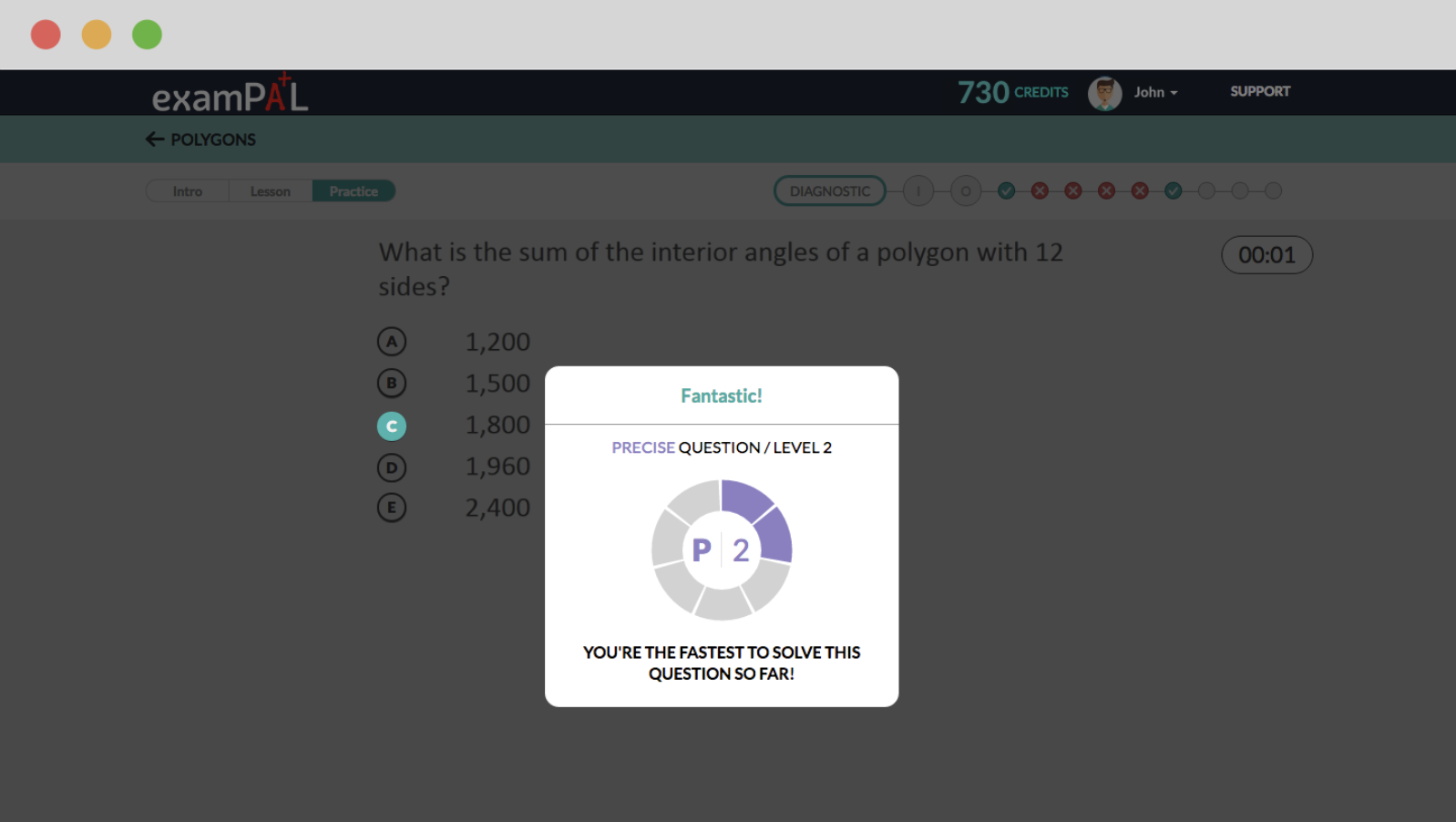 examPAL’s gamified format seeks to make test prep fun and addictive. Image: courtesy