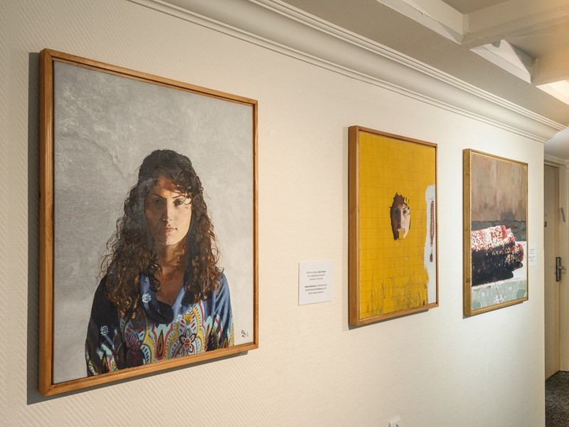 A hallway in the Leonardo Art Hotel, Tel Aviv. Photo: courtesy