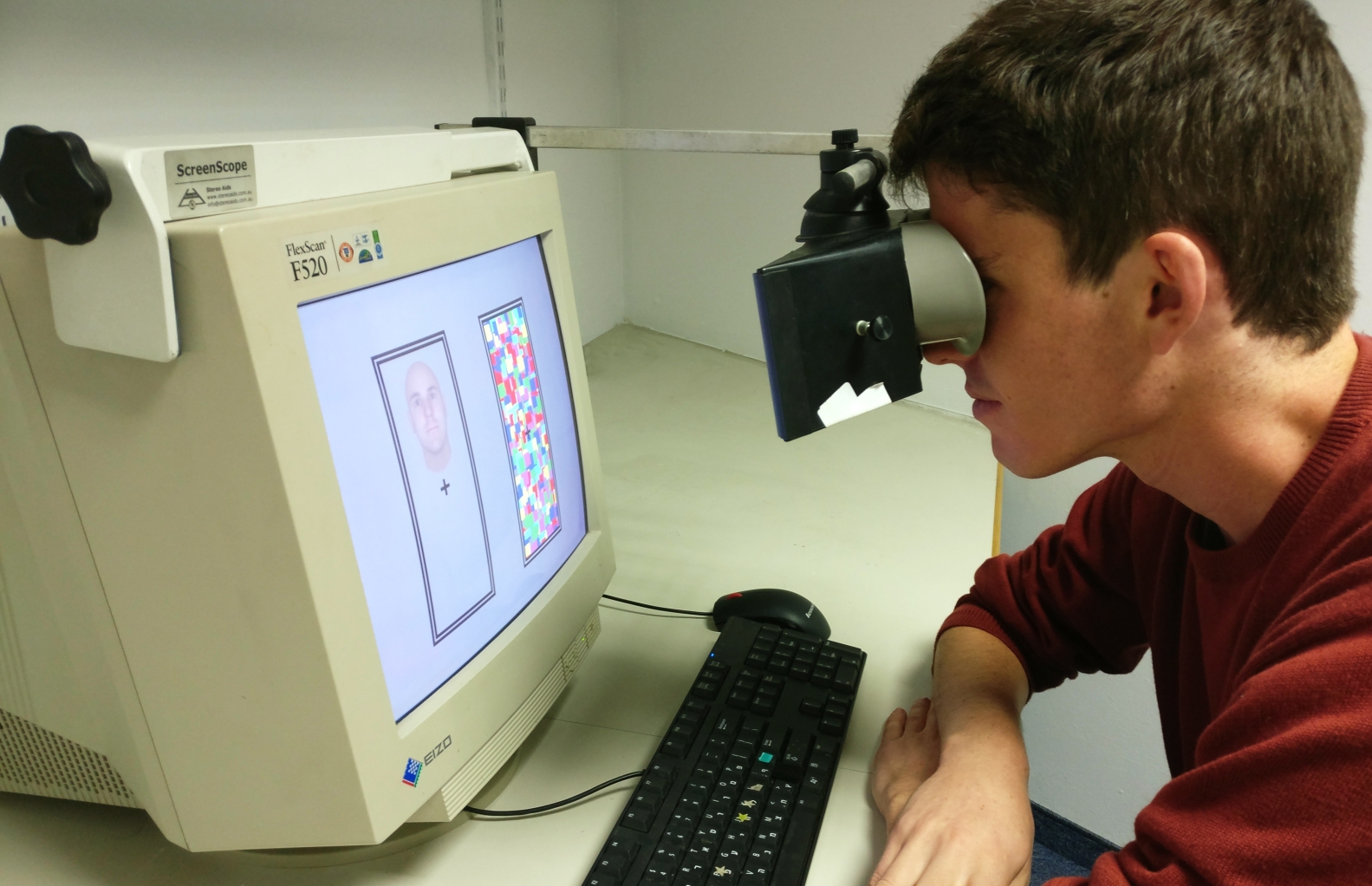 Study participants at Hebrew University's cognitive research lab. Image courtesy of Hebrew University
