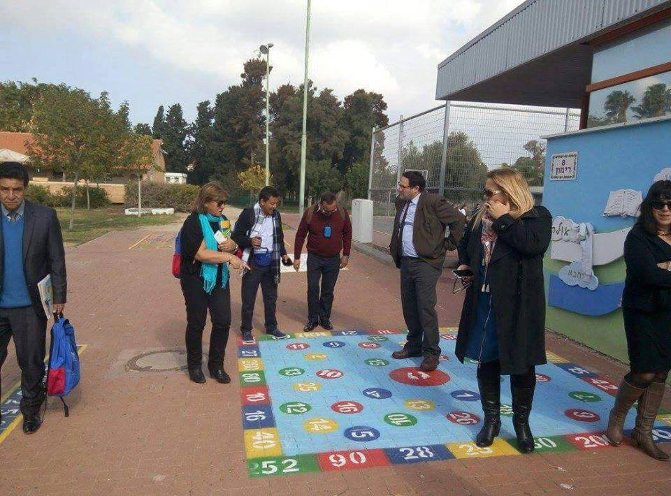 Colombian educators visit schools around Israel to learn about different ESD models. Photo via Facebook