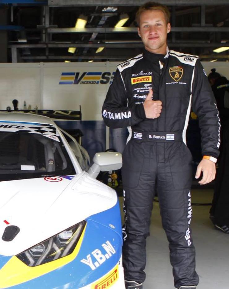 Israeli racecar driver Bar Baruch. Photo via Facebook Israeli racecar driver Bar Baruch. Photo via Facebook