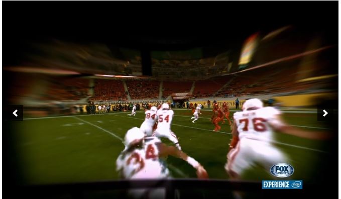 Intel "Be the Player" at Super Bowl. Photo courtesy