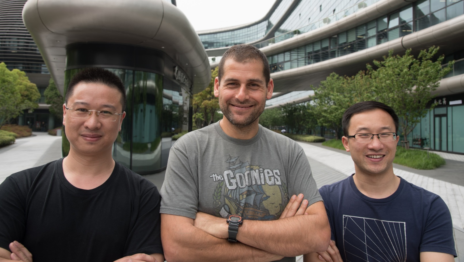 The LeapLearner management team, from left, CTO Leo Zhao, CEO Ami Dror and CEO China Aaron Tian. Photo: courtesy