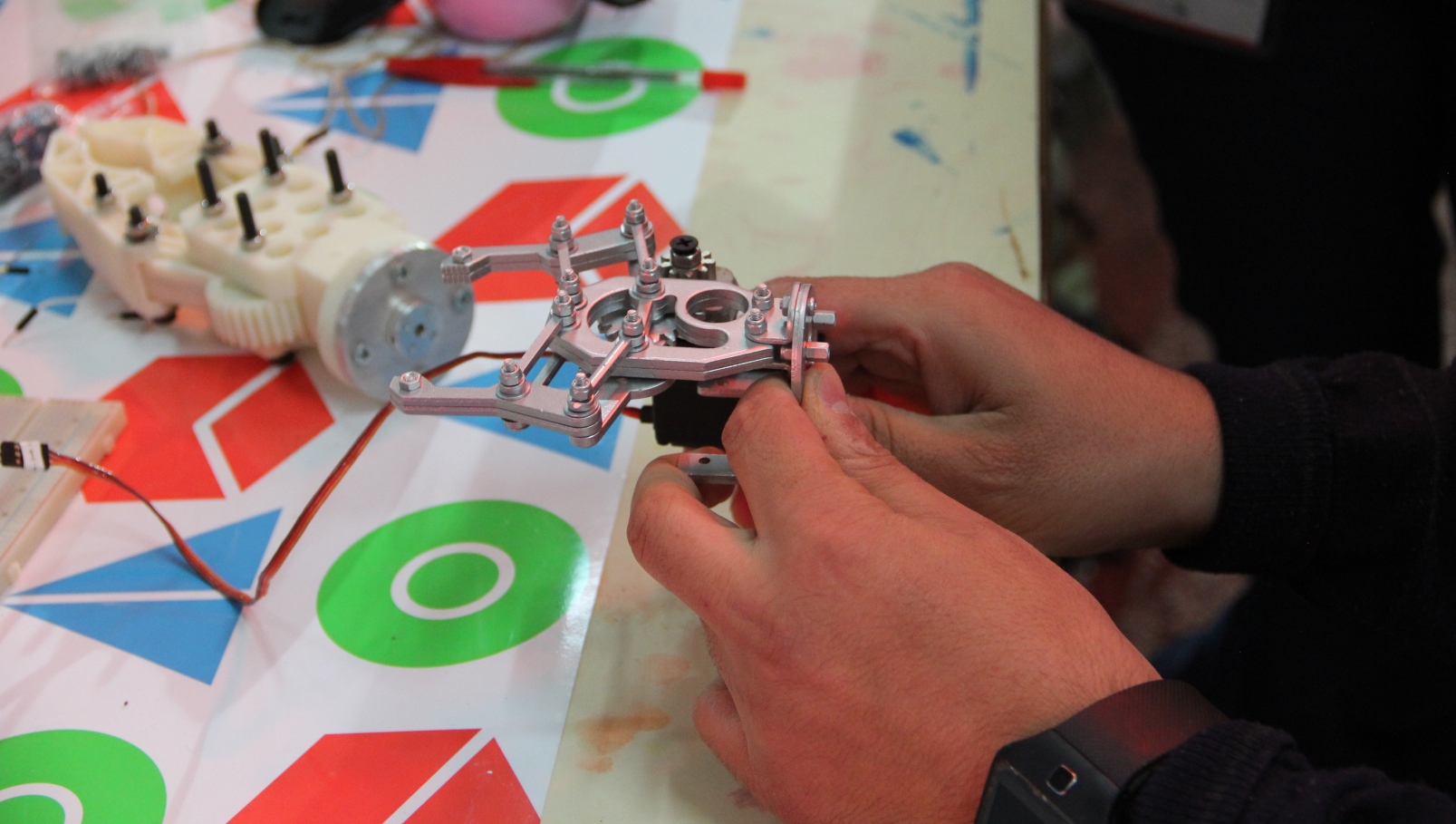 ALYN Makeathon participants developing devices for children with severe disabilities. Photo: courtesy