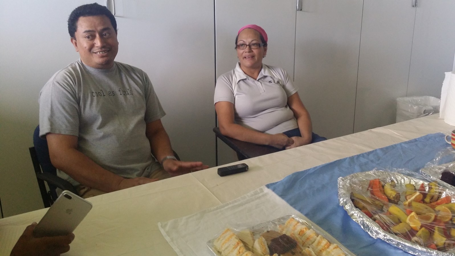 The parents of the 2-year-old Florabelle, who was successfully treated by the medical team brought to Fiji by the Israeli government. Photo via Facebook