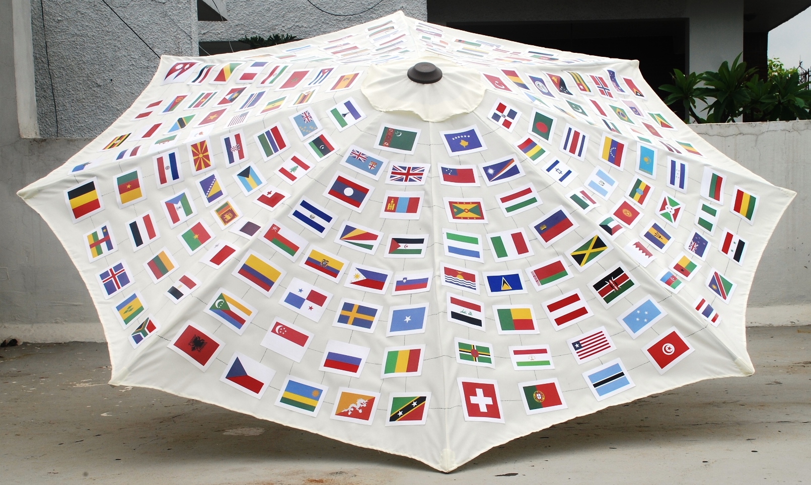 “Umbrella of Peace” by Hemavathy Guha is featured in the third Jerusalem Biennale. Photo: courtesy