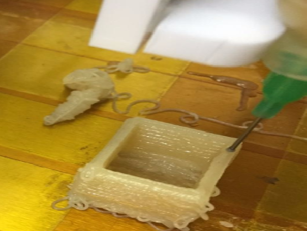 3D printing dough. Photo courtesy of Yissum