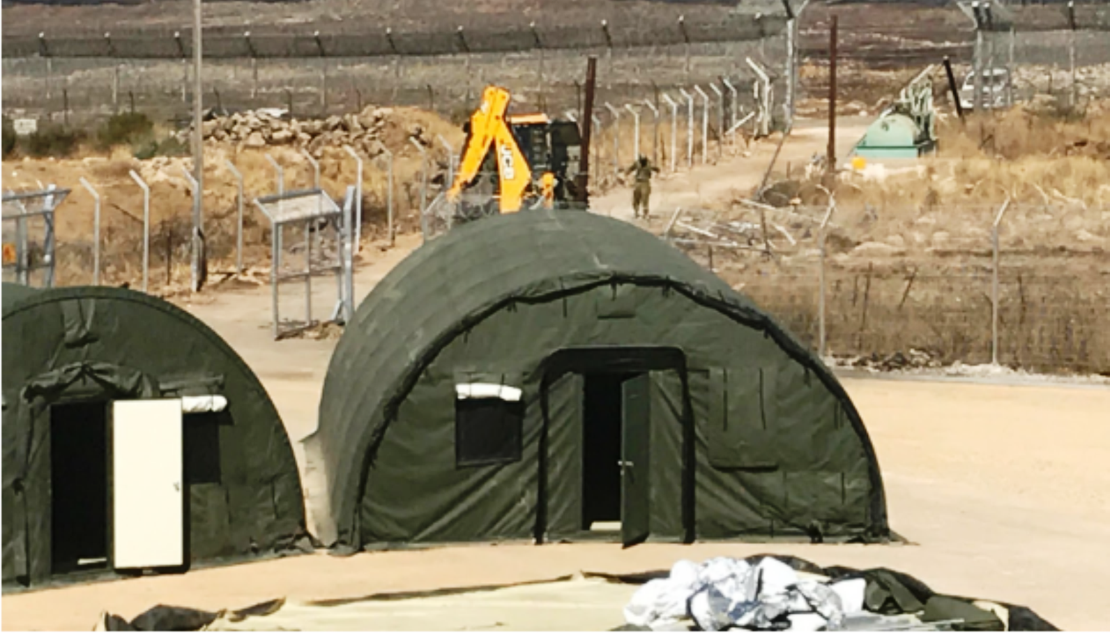 The IDF’s Mazor Ladach field hospital for Syrians includes a playroom and provides hot meals, hygiene products and medicine to take home. Photo courtesy of IDF Spokesman’s Office