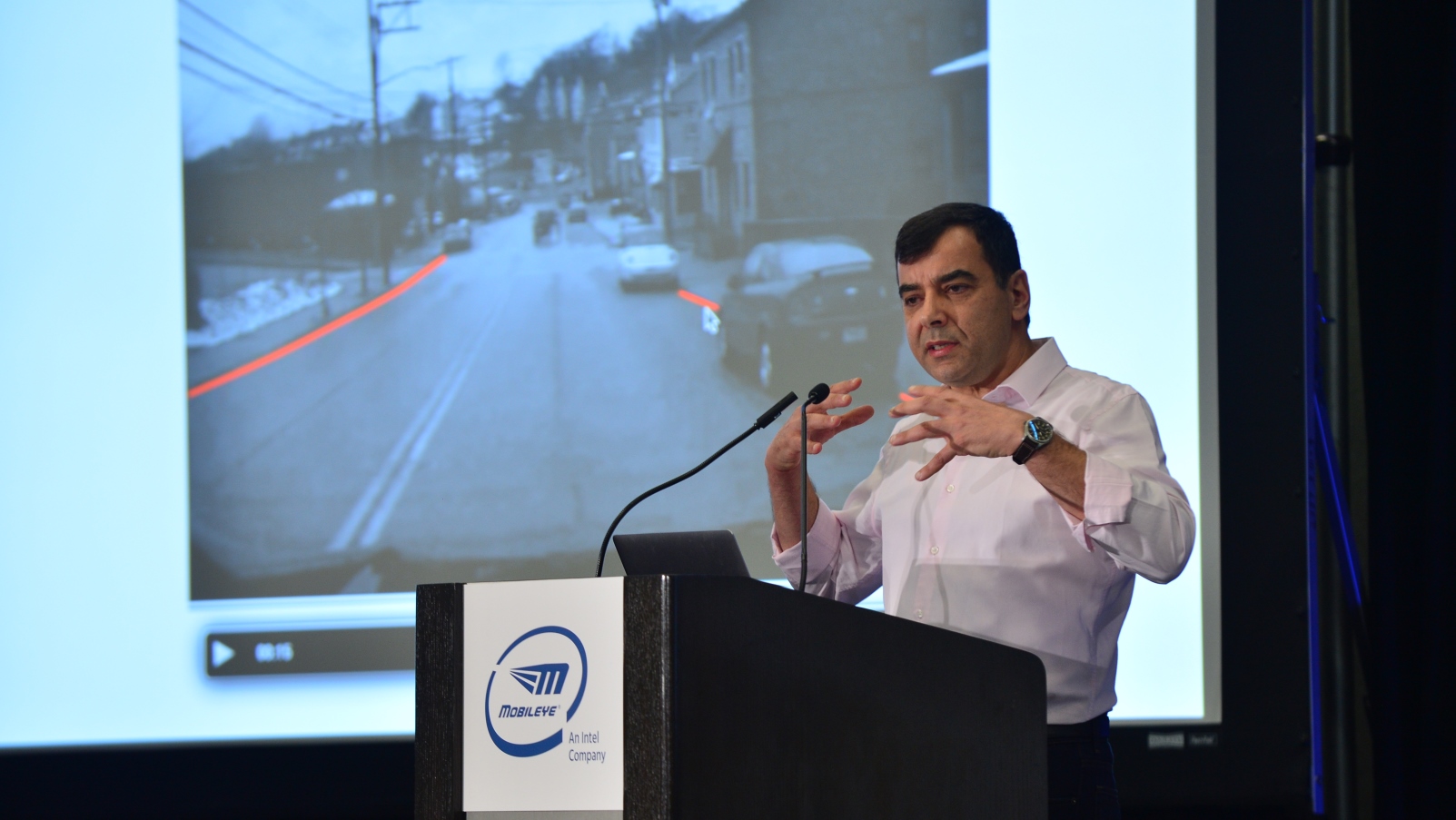 Mobileye founder Amnon Shashua at CES 2018. Photo: courtesy