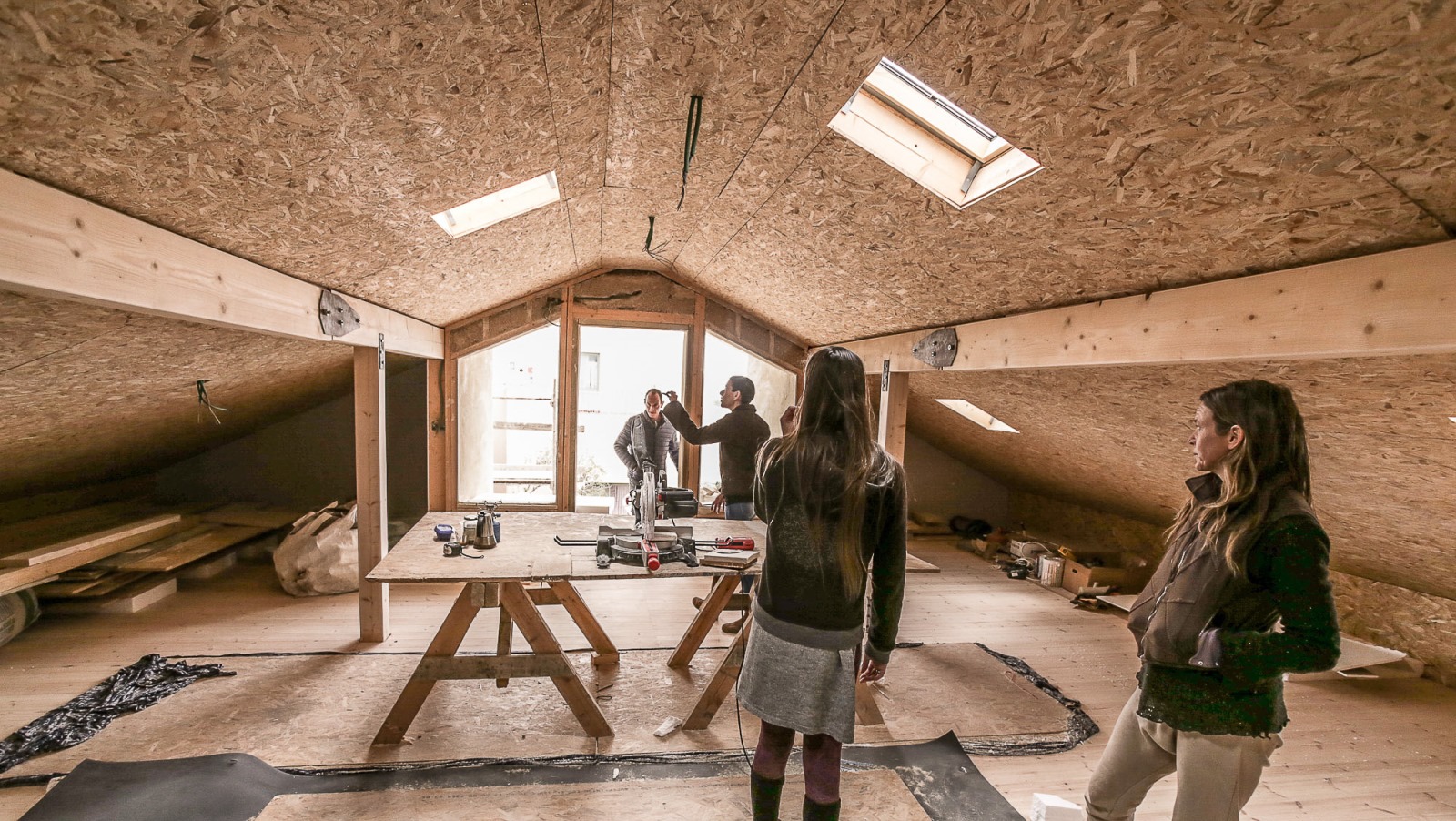 Nir and Dea Ben-Yaacov’s Galilee eco-house under construction in 2017. Photo: courtesy