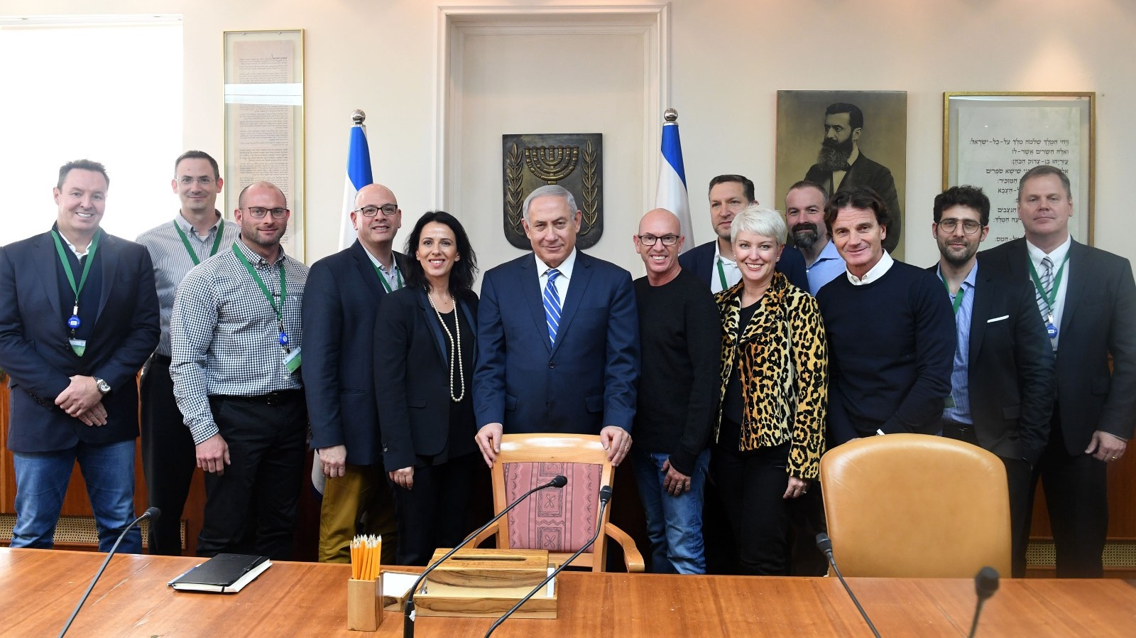 Digital health delegation meeting with the chairman of the Israeli Innovation Authority and Prime Minister Netanyahu. Photo by Kobi Gideon/GPO