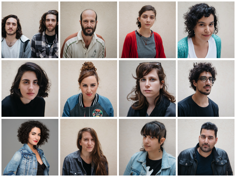 Synthesizer musician accelerator’s first cohort, February 2018. Photos by Tsofit Barabi (except Chen Levy, bottom row left)