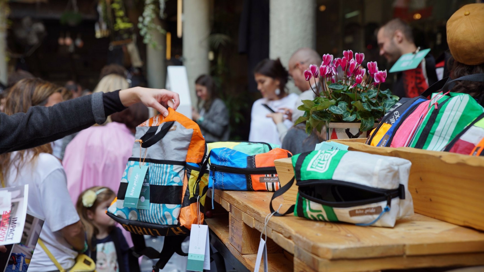 Kite.pride products for sale at a market in Tel Aviv. Photo: courtesy
