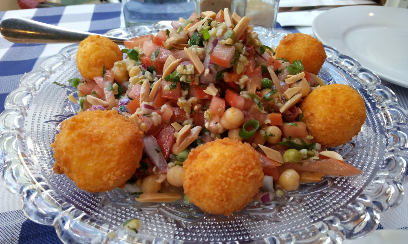 Arab café fare at Shtroudl in Haifa. Photo by Jessica Halfin