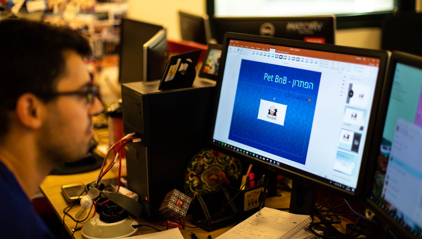 Mobfox employees thought up high-tech ways to raise awareness of SOS Pets. Photo: courtesy